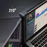Teamgee Portable Monitor for Laptop, 12” Full HD IPS Display, Dual Triple Monitor Screen Extender, HDMI/USB-A/Type-C Plug and Play for Windows, Chrome & Mac, Work with 13”-16” Laptops